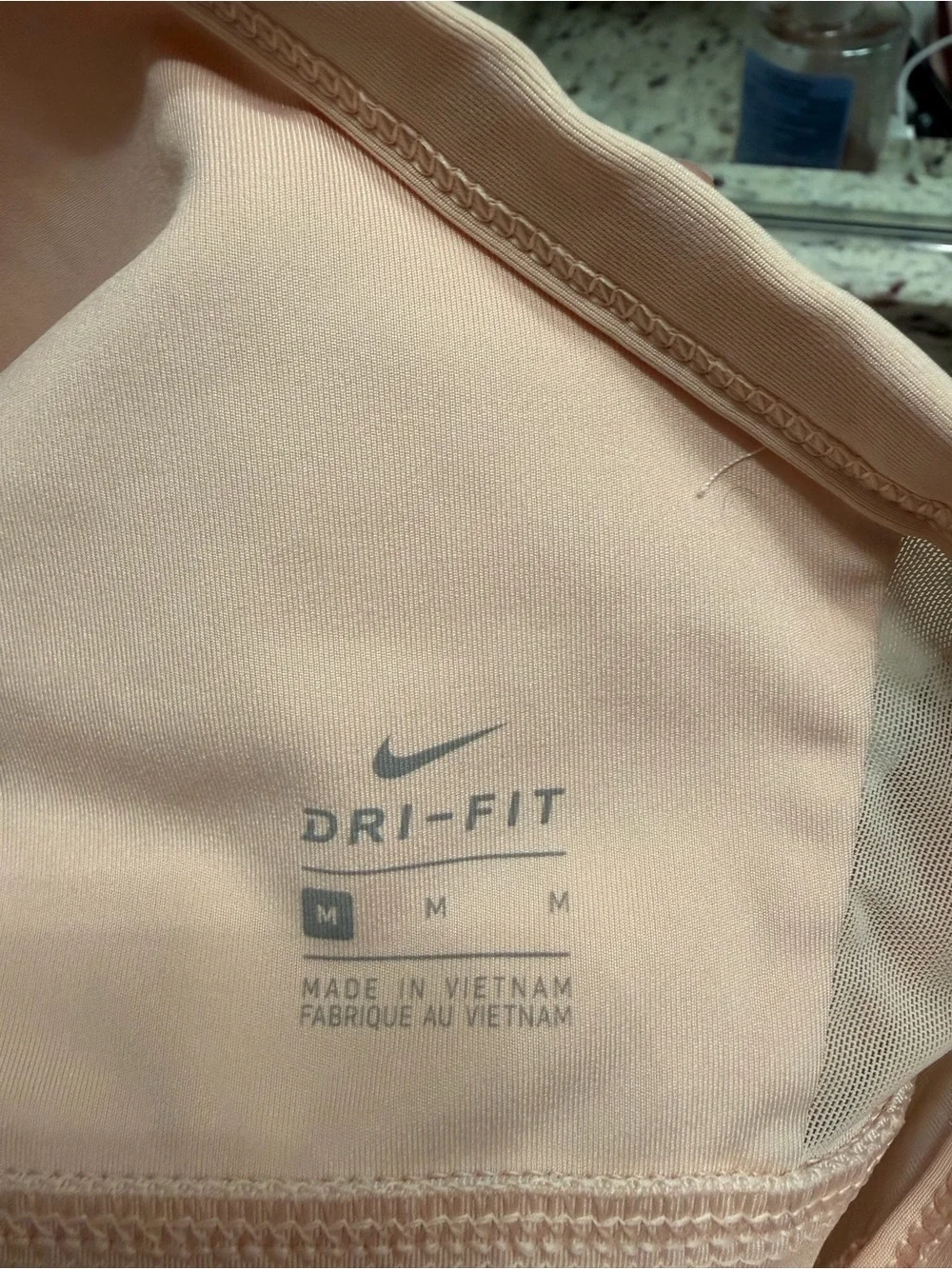 Nike Air Dri-FIT Light Blush Pink Racerback Sports Bra Women’s Medium